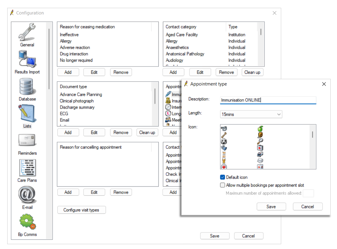 Create a duplicate appointment type
