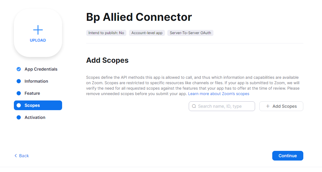 Add Scopes