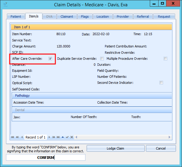 Resend the claim to open the claim details and correct the issues raised by validation