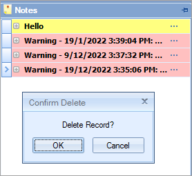 Delete Notes