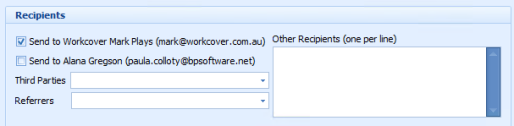 1. Email Recepients