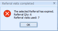 4. Referral has expired