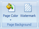 6. Page Background toolbar