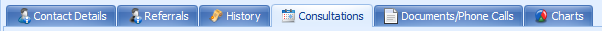 1. Available tabs