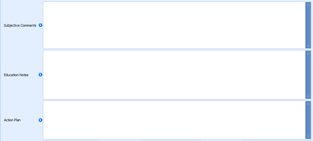 4. Text fields