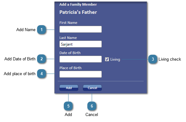 Adding additional family members