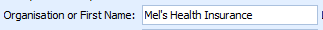 1. First name or Organisation name