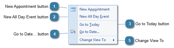 Appointment Book Menu