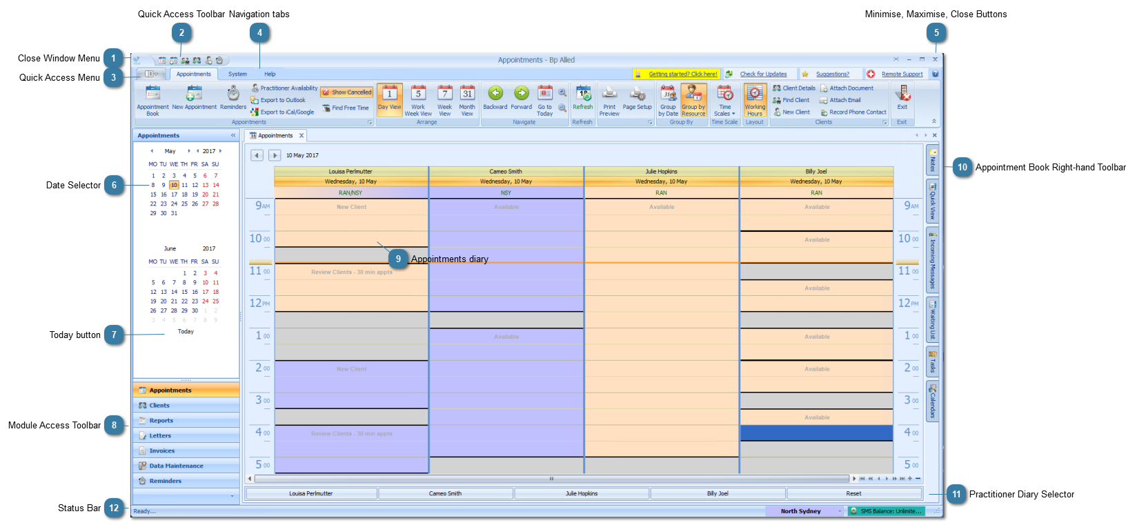 Appointment Book Layout