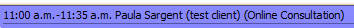 6. Time, Client Name & Consultation Reason