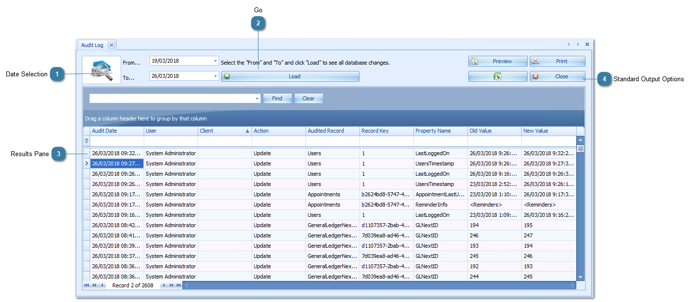 Audit Log