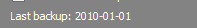 4. Last backup