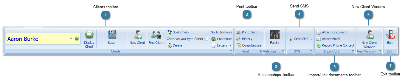 Client Navigation Bar