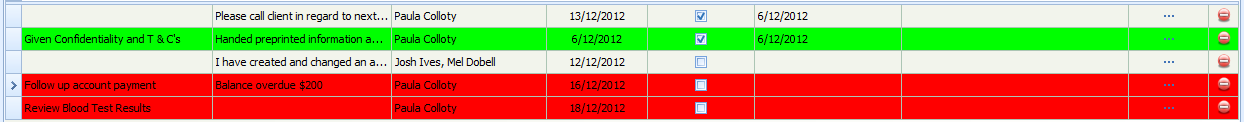 3. Task Rows