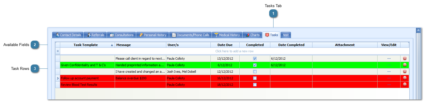 Viewing Client Related Tasks