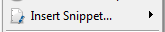 5. Insert Snippet