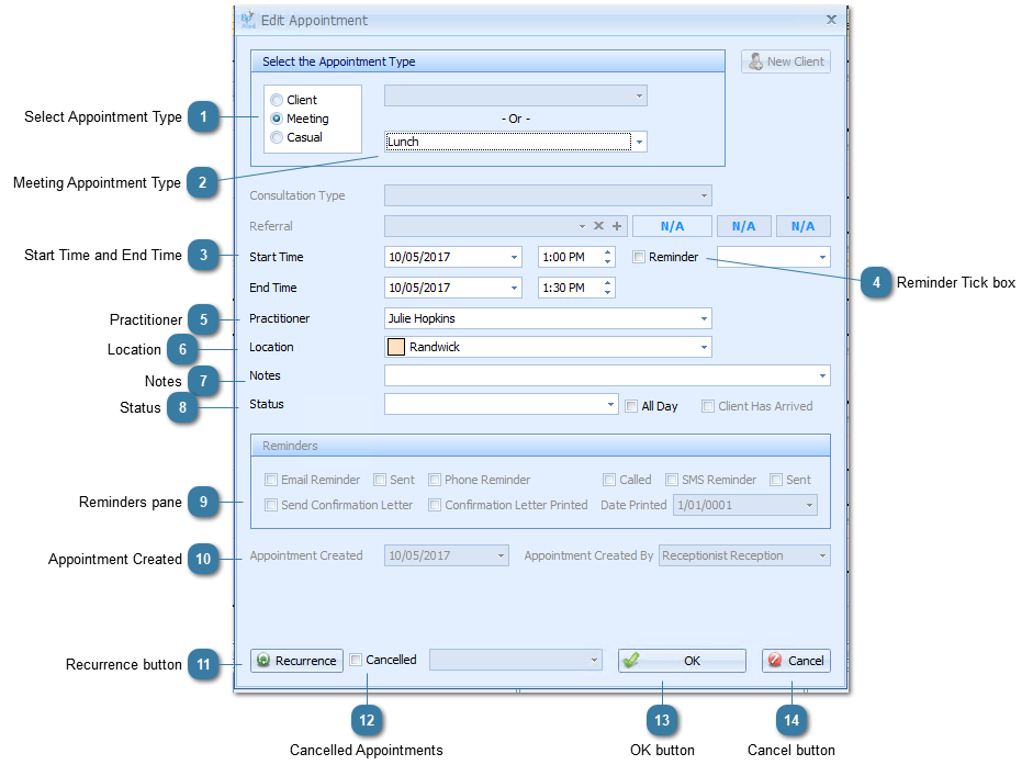 Create a Recurring Appointment