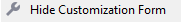 1. Hide Customisation Form