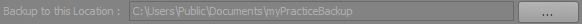 3. Backup Location