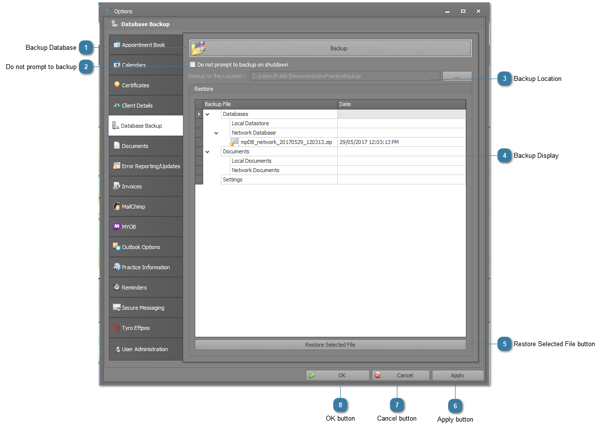 Database Backup