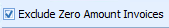 2. Zero Amount Invoices
