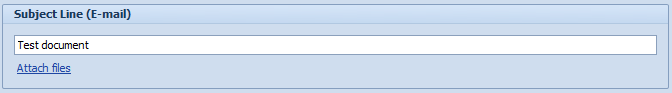 2. Subject & Attachments