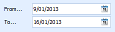 1. Select a date range