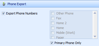 1. Export Phone Numbers