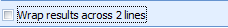 4. Results display option