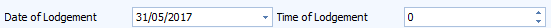 3. Date & Time of Lodgement