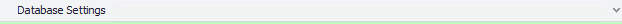 6. Database Settings