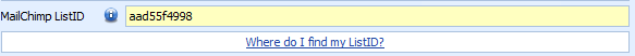 3. MailChimp List ID