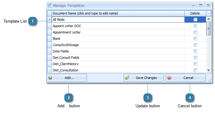 Manage Templates
