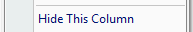3. Hide this Column