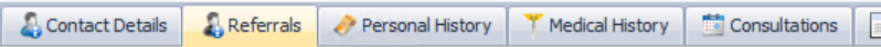 1. Client Details tabs