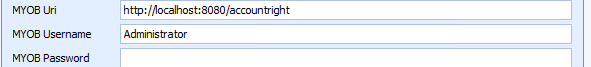 3. MYOB Credentials
