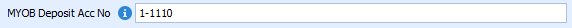 5. MYOB Deposit Account