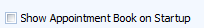 1. Show Appointment Book on Startup