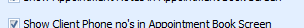 11. Show Client Phone no's