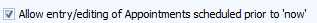 3. Allow entry/editing of prior App