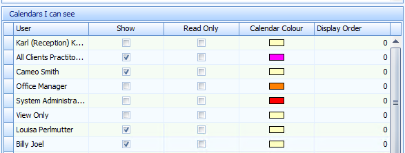 2. Calendars I can see
