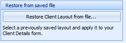10. Restore from saved file