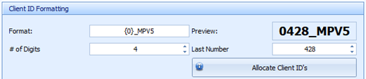 11. Client ID Formatting