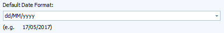7. Default Date Format