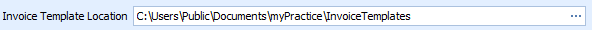 1. Invoice Template Location