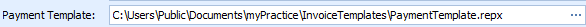 4. Payment/Receipt Template Location