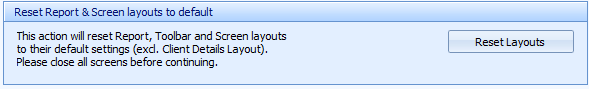 3. Reset Layouts