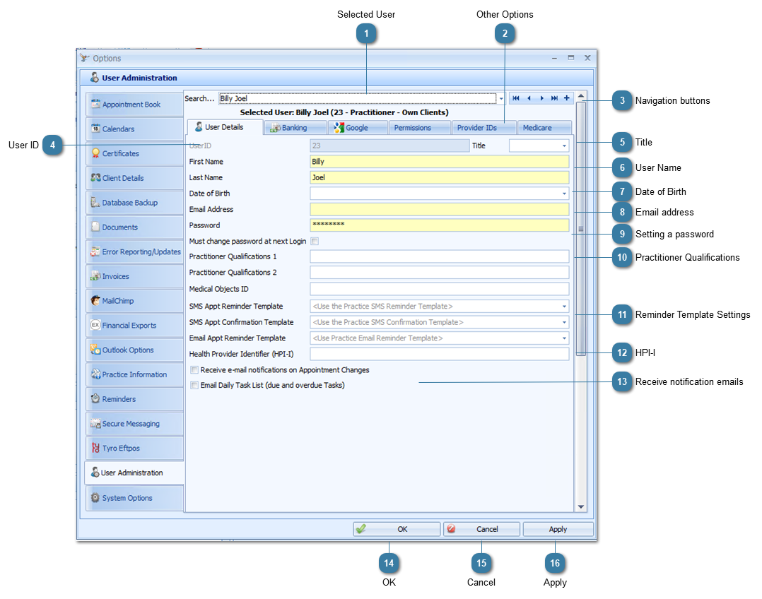 User Administration