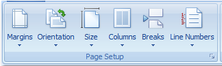 1. Page Setup