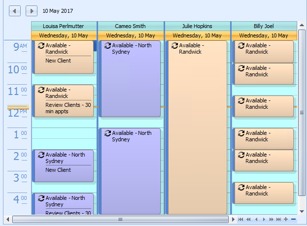 5. Practitioner Schedule